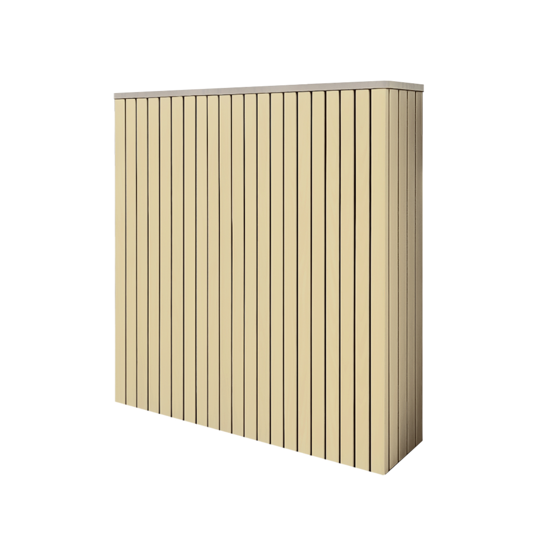 Battery and inverter cover, Cotswold Stone finish, H1000 x W1300 x D355mm
