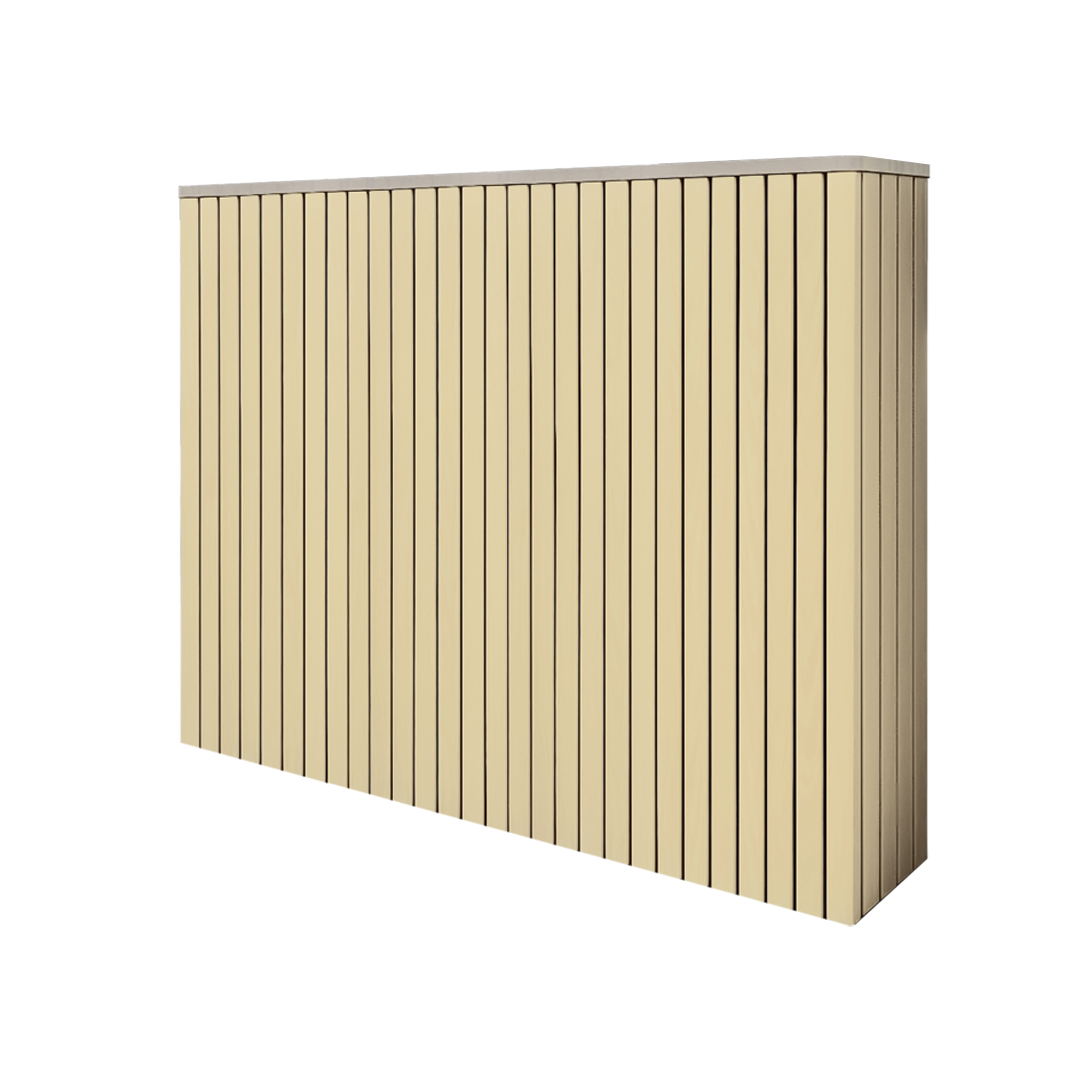 Battery and inverter cover, Cotswold Stone finish, H1000 x W2175 x D240mm