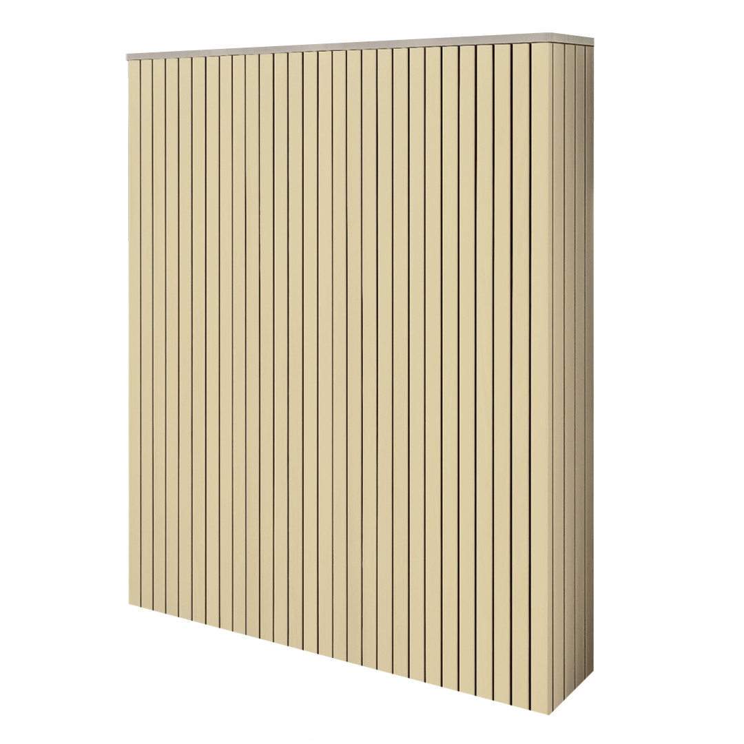 Battery and inverter cover, Cotswold Stone finish, H2200 x W2050 x D240mm