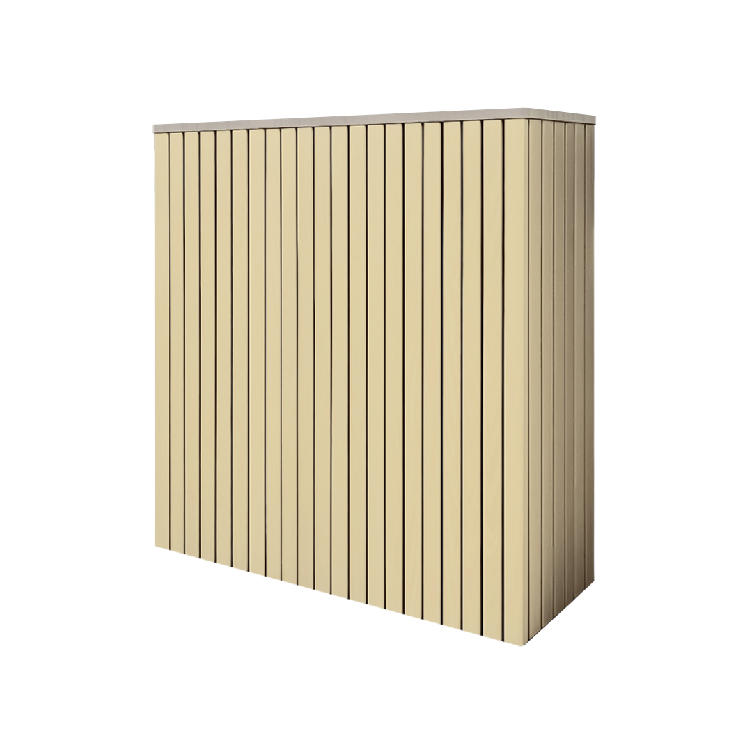 Battery and inverter cover, Cotswold Stone finish, H1000 x W1550 x D605mm