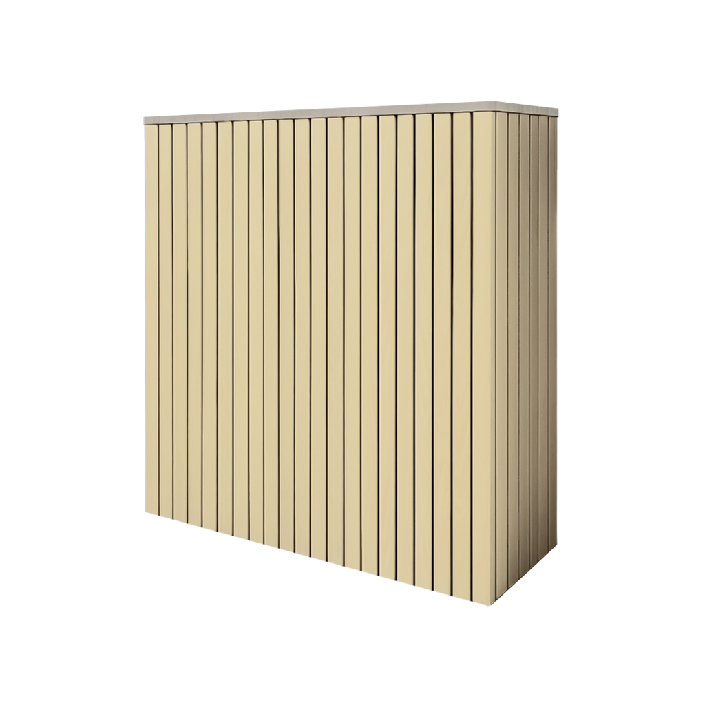 Battery and inverter cover, Cotswold Stone finish, H1000 x W1300 x D480mm