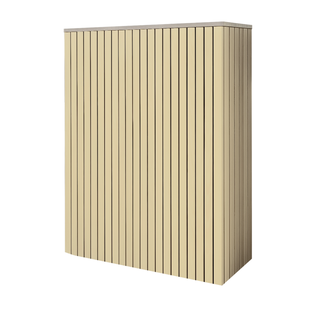 Battery and inverter cover, Cotswold Stone finish, H1700 x W1175 x D480mm