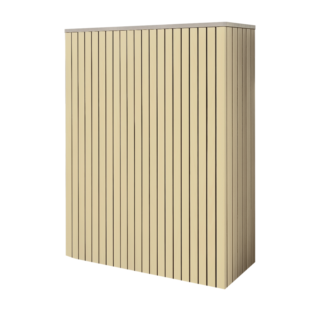 Battery and inverter cover, Cotswold Stone finish, H1700 x W1175 x D480mm