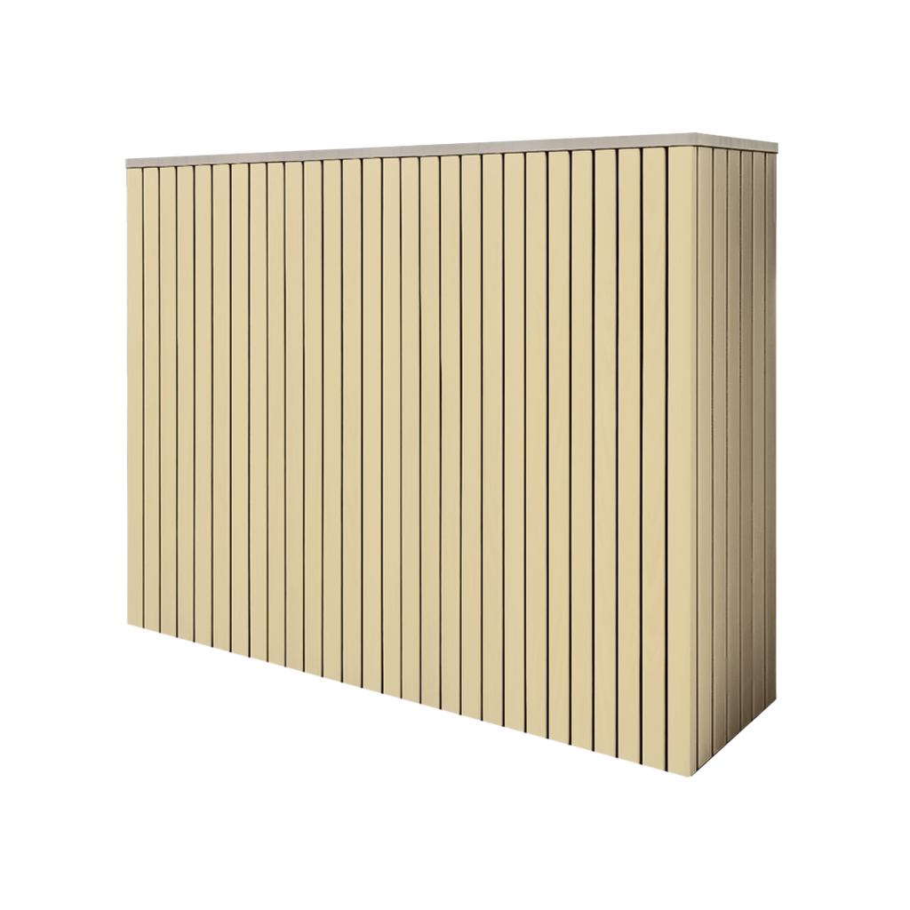 Battery and inverter cover, Cotswold Stone finish, H1000 x W1425 x D480mm