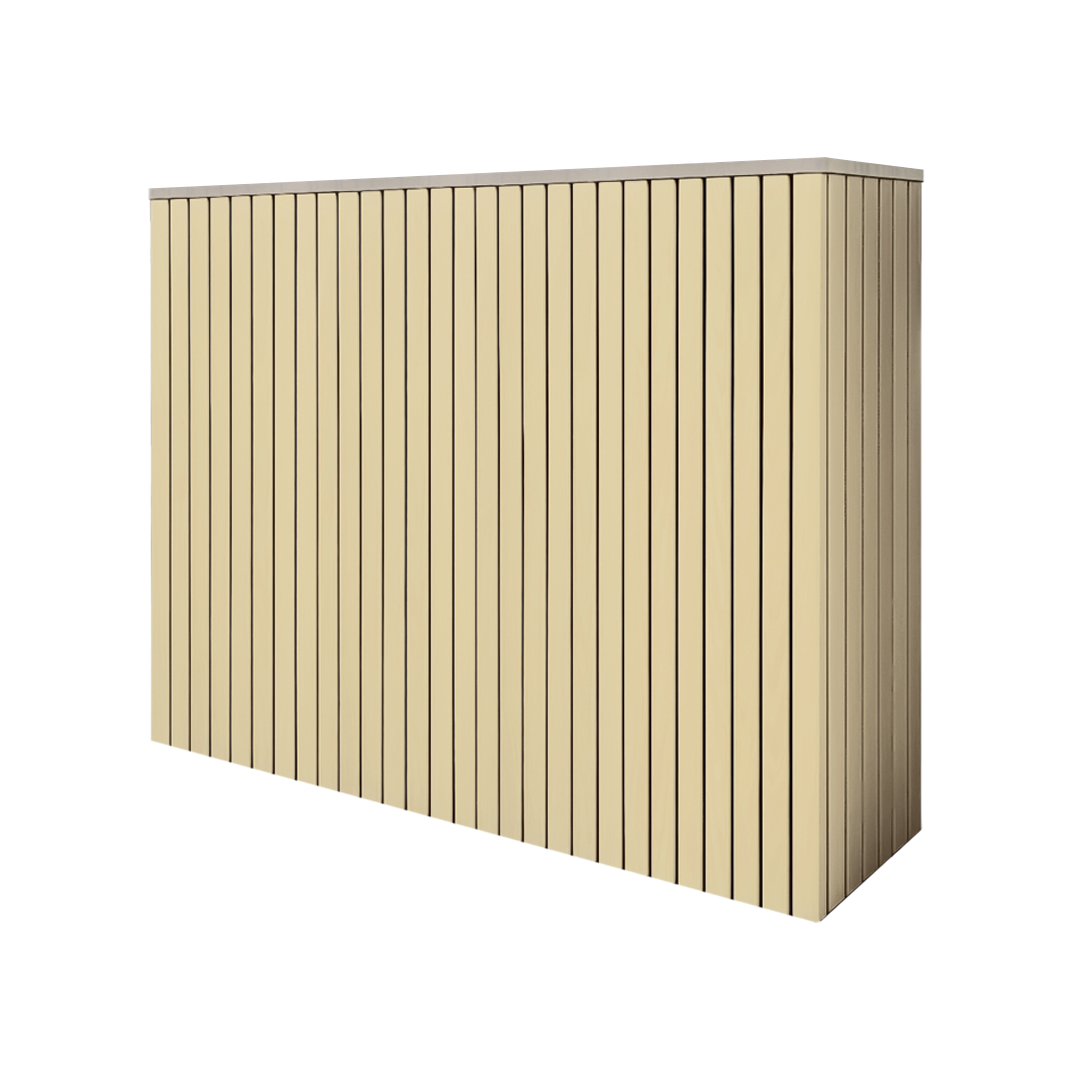 Battery and inverter cover, Cotswold Stone finish, H1000 x W1425 x D480mm