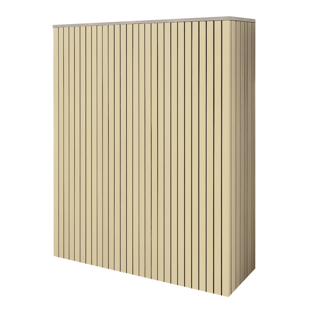 Battery and inverter cover, Cotswold Stone finish, H2200 x W2050 x D605mm