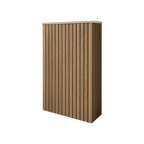 Battery and inverter cover, Oak finish, H1000 x W1050 x D240mm