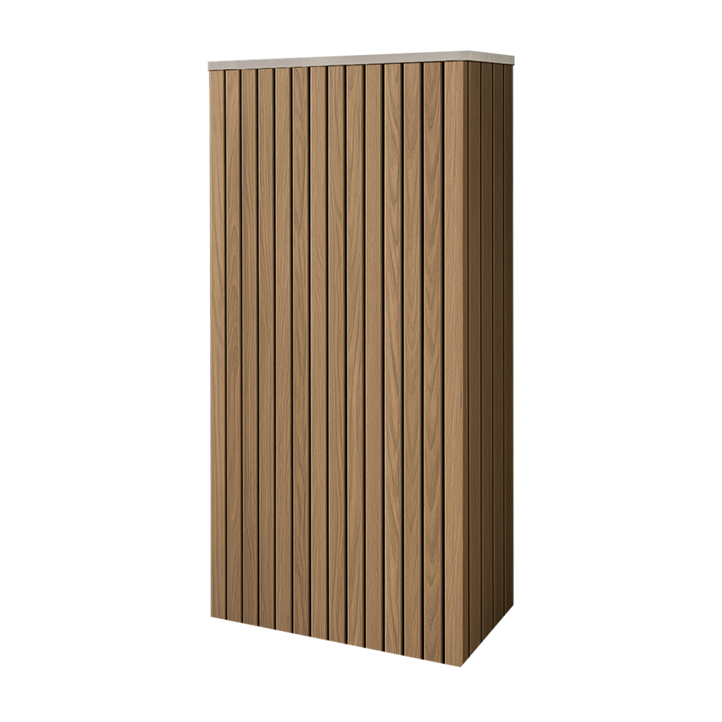 Battery and inverter cover, Oak finish, H1500 x W925 x D355mm