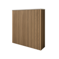 Battery and inverter cover, Oak finish, H900 x W1175 x D240mm