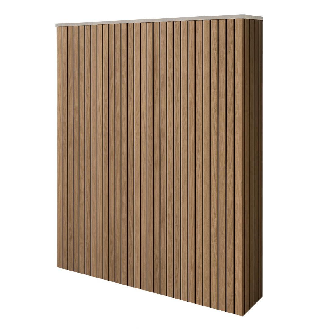 Battery and inverter cover, Oak finish, H2200 x W2175 x D355mm