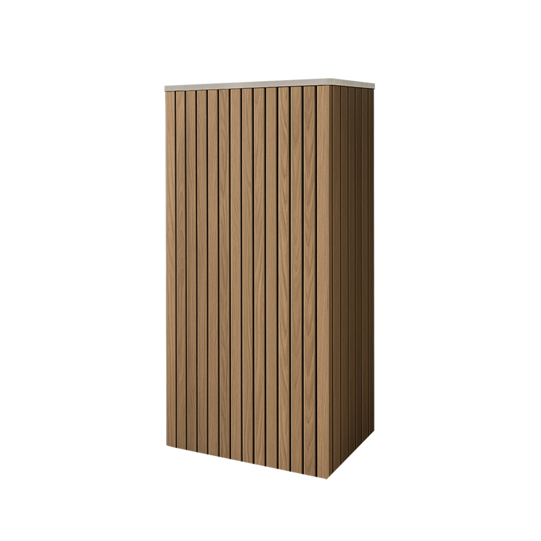 Battery and inverter cover, Oak finish, H1000 x W1050 x D605mm