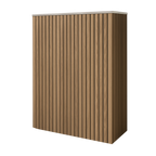 Battery and inverter cover, Oak finish, H1500 x W1175 x D605mm