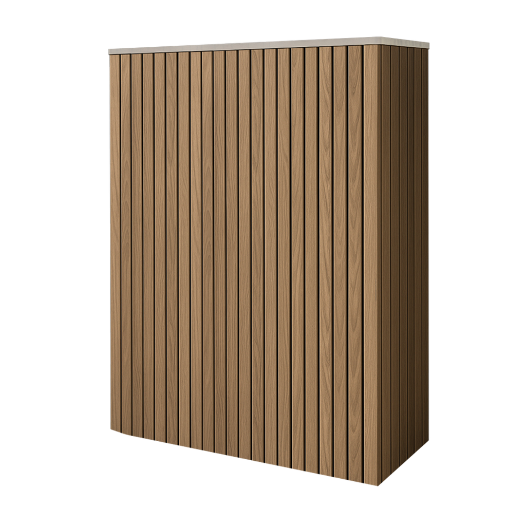 Battery and inverter cover, Oak finish, H1700 x W1175 x D605mm