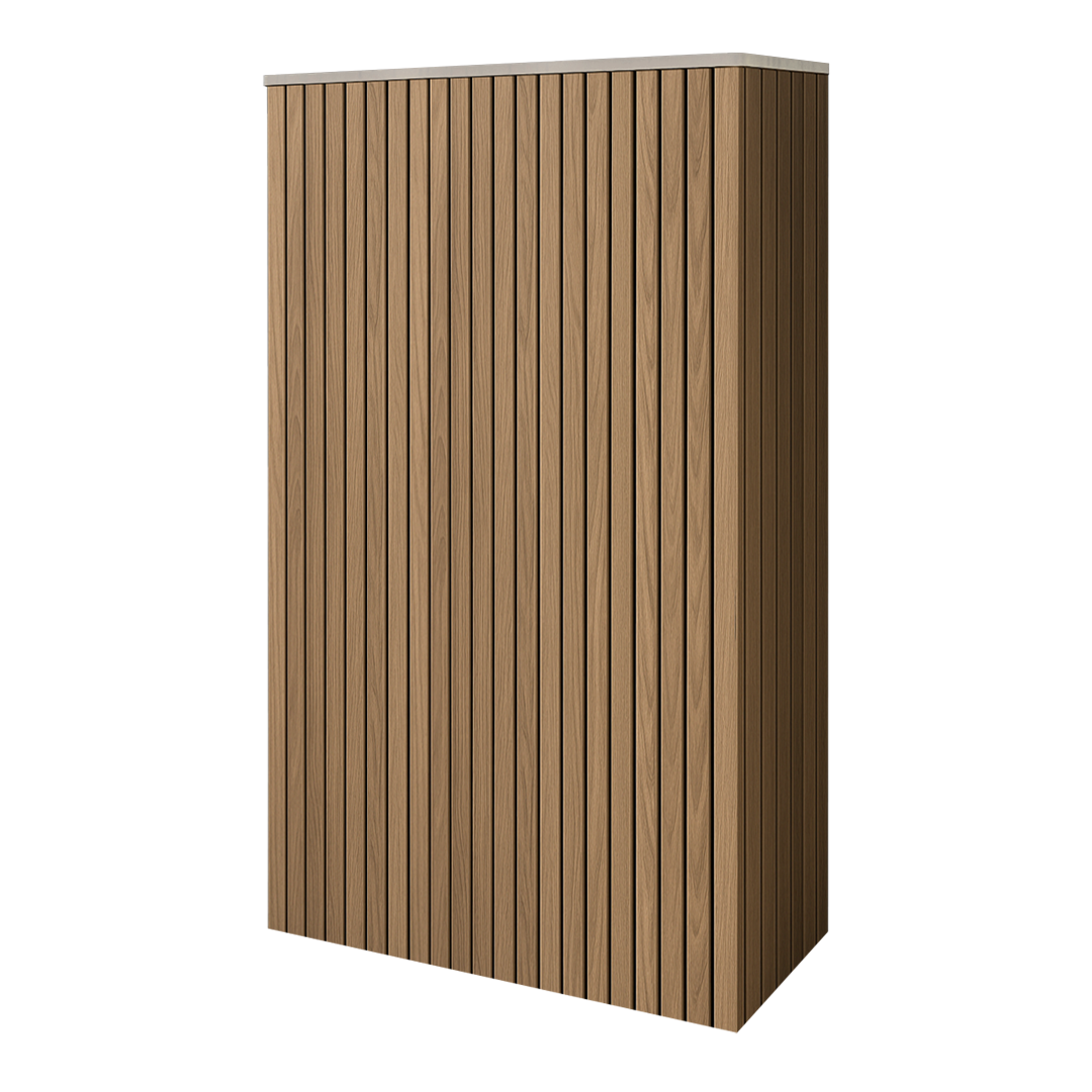 Battery and inverter cover, Oak finish, H1900 x W1175 x D480mm