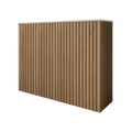 Battery and inverter cover, Oak finish, H1000 x W1675 x D605mm
