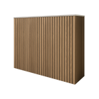 Battery and inverter cover, Oak finish, H1000 x W1425 x D480mm
