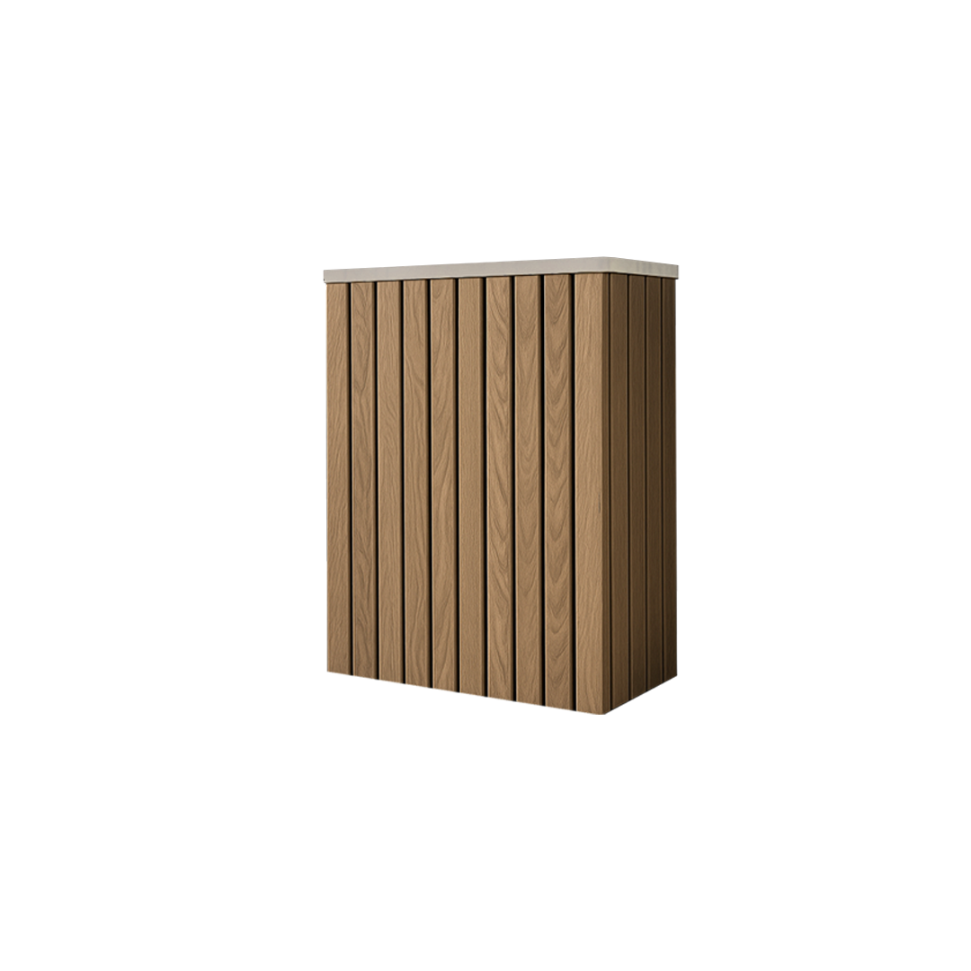 Battery and inverter cover, Oak finish, H600 x W550 x D355mm