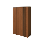 Battery and inverter cover, Walnut finish, H800 x W675 x D240mm
