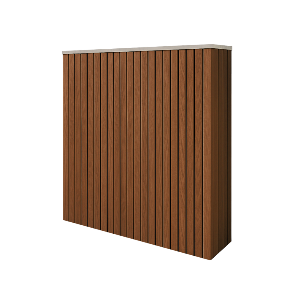 Battery and inverter cover, Walnut finish, H900 x W1175 x D355mm