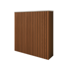 Battery and inverter cover, Walnut finish, H900 x W1175 x D355mm