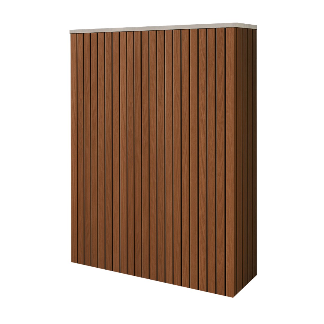 Battery and inverter cover, Walnut finish, H1700 x W1175 x D355mm