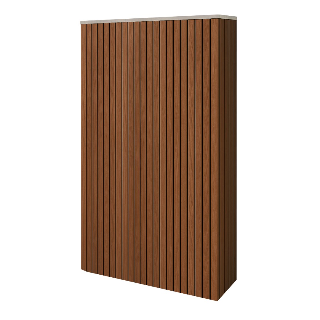 Battery and inverter cover, Walnut finish, H1900 x W1175 x D240mm