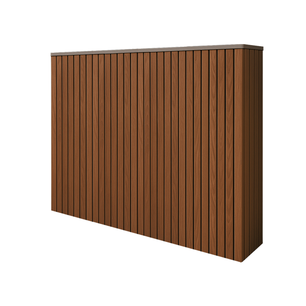 Battery and inverter cover, Walnut finish, H1000 x W2175 x D240mm