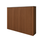 Battery and inverter cover, Walnut finish, H900 x W1425 x D240mm