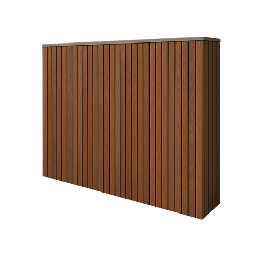 Battery and inverter cover, Walnut finish, H1200 x W1425 x D355mm