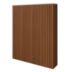 Battery and inverter cover, Walnut finish, H2200 x W2175 x D355mm