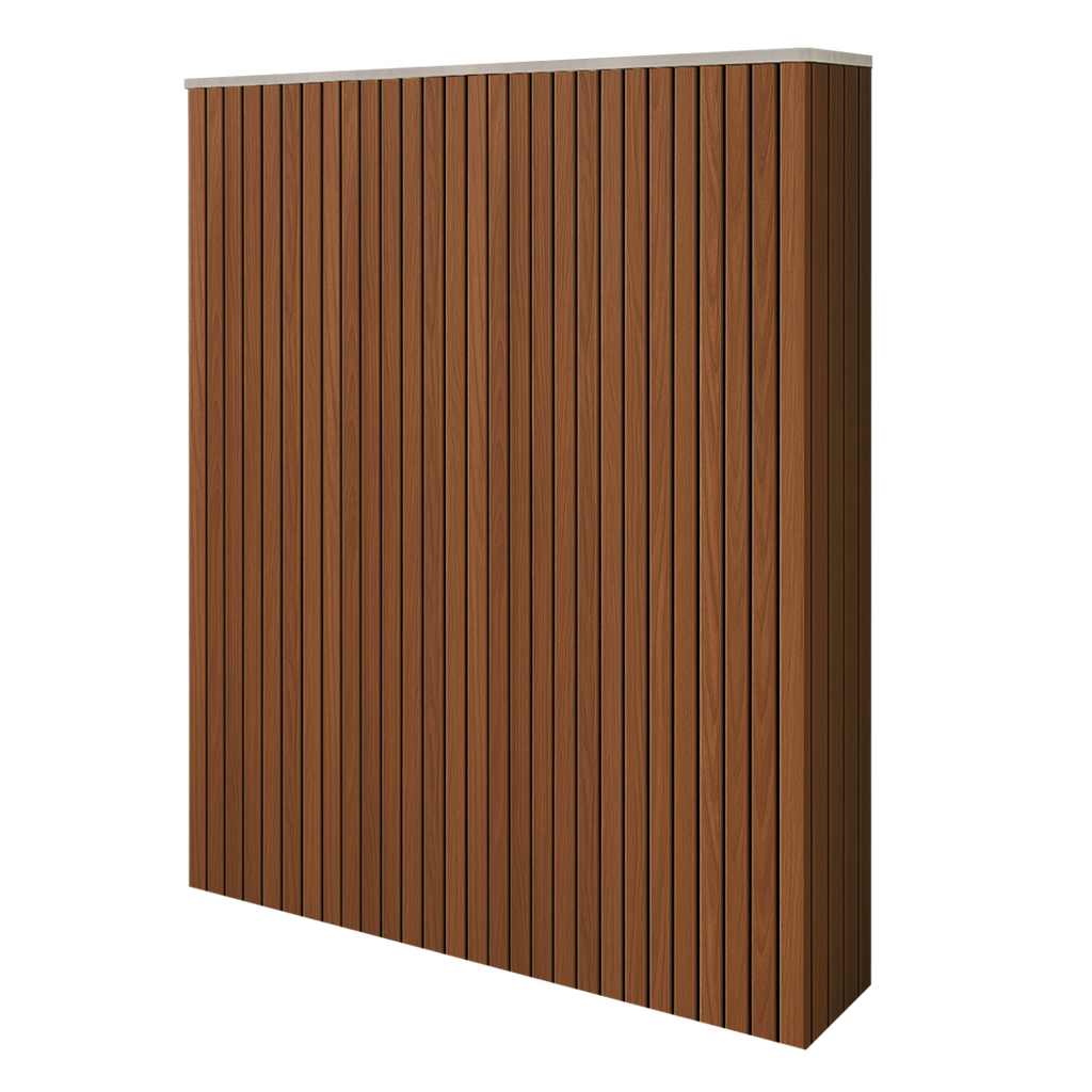 Battery and inverter cover, Walnut finish, H2200 x W2175 x D240mm