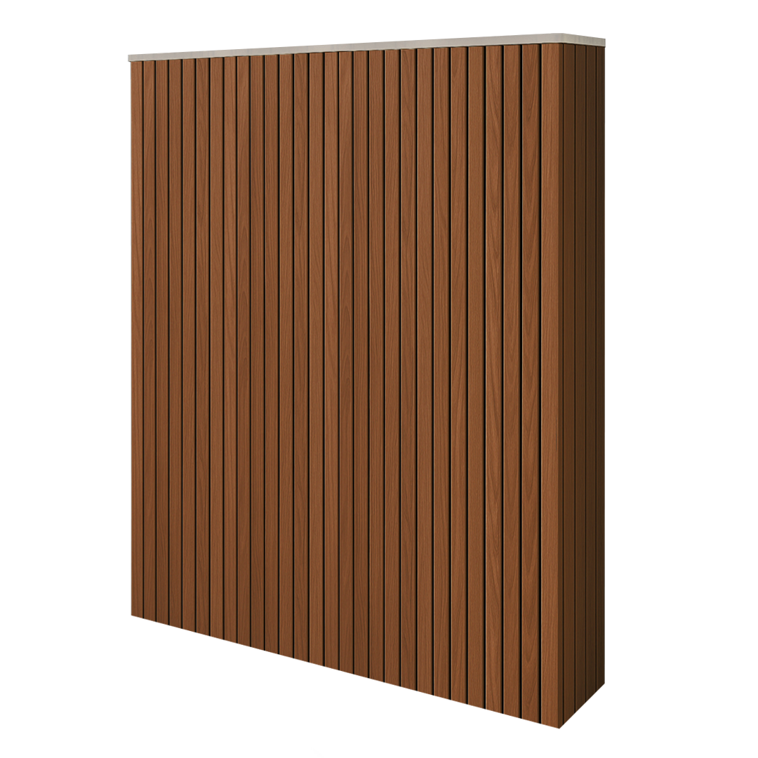 Battery and inverter cover, Walnut finish, H2200 x W2050 x D240mm