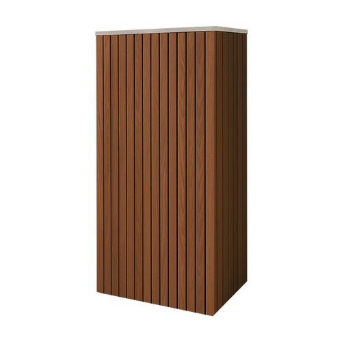 Battery and inverter cover, Walnut finish, H1100 x W675 x D605mm