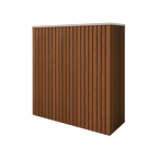 Battery and inverter cover, Walnut finish, H1000 x W1300 x D480mm