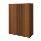 Battery and inverter cover, Walnut finish, H1400 x W1175 x D480mm