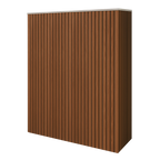 Battery and inverter cover, Walnut finish, H2200 x W1925 x D480mm