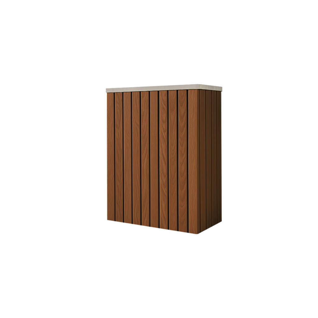 Battery and inverter cover, Walnut finish, H500 x W550 x D355mm