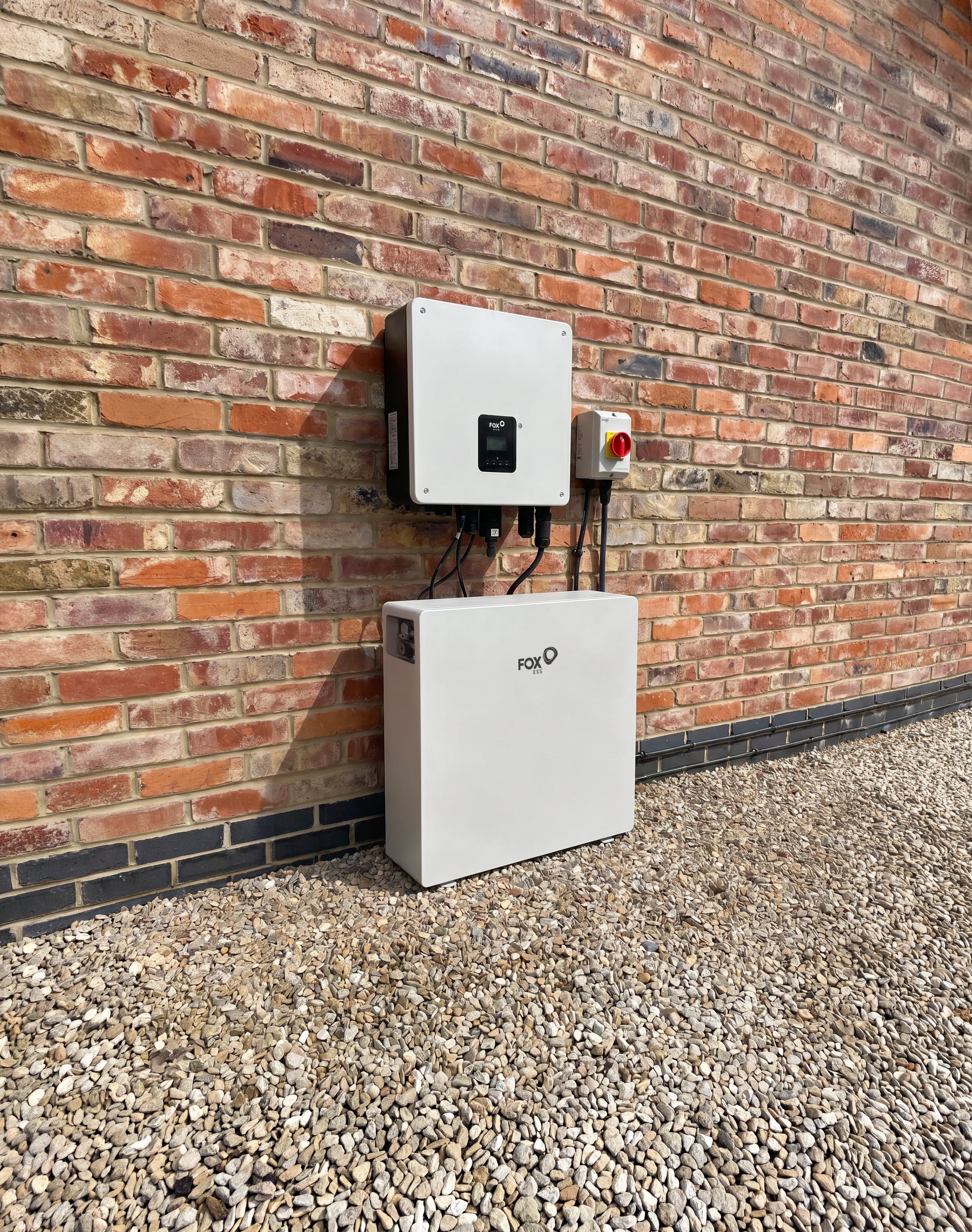 Fox ESS solar battery installation without cover — before fitting — SolarBatteryCovers.ie