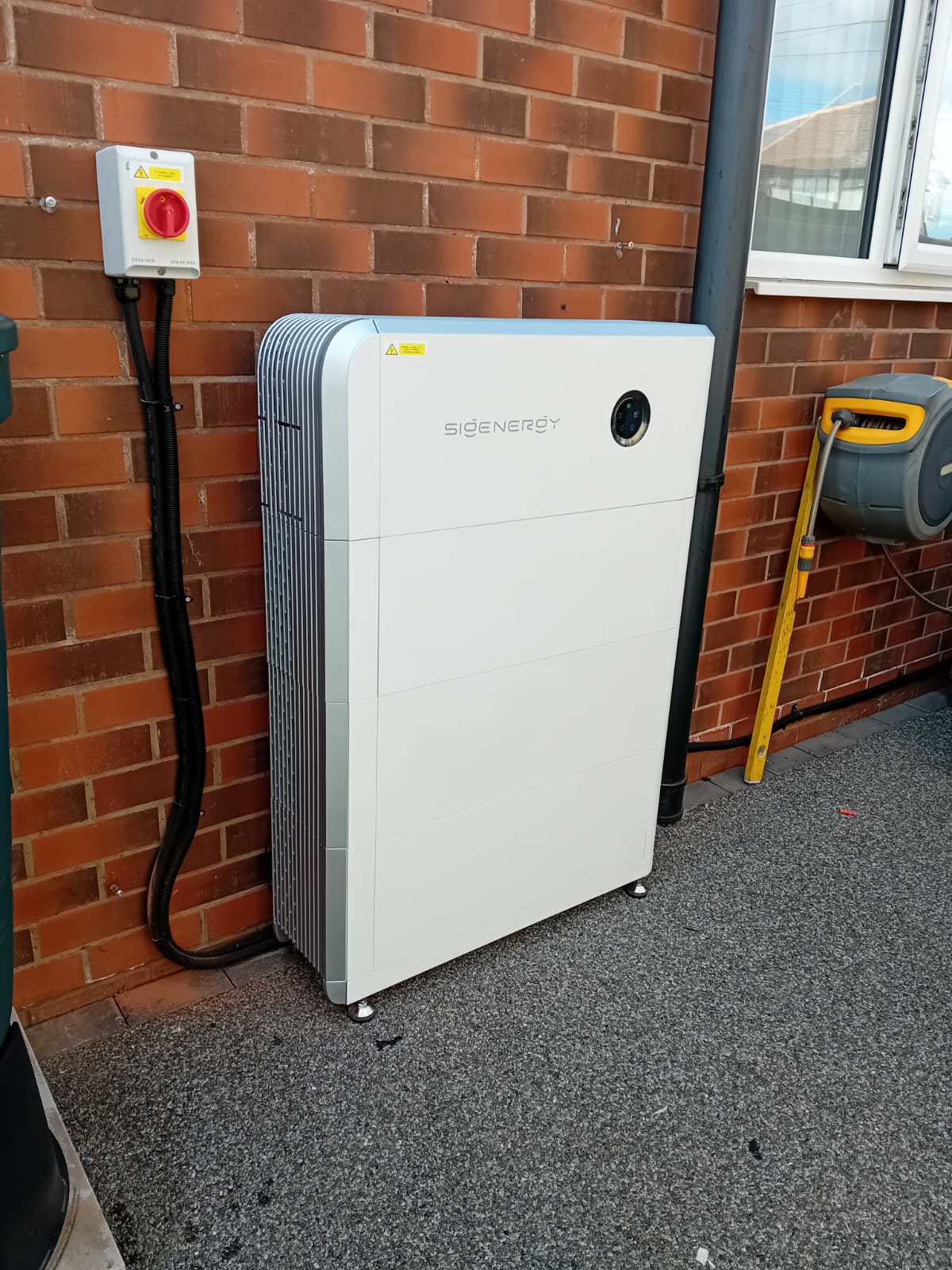 SigEnergy solar battery installation without cover — before fitting — SolarBatteryCovers.ie