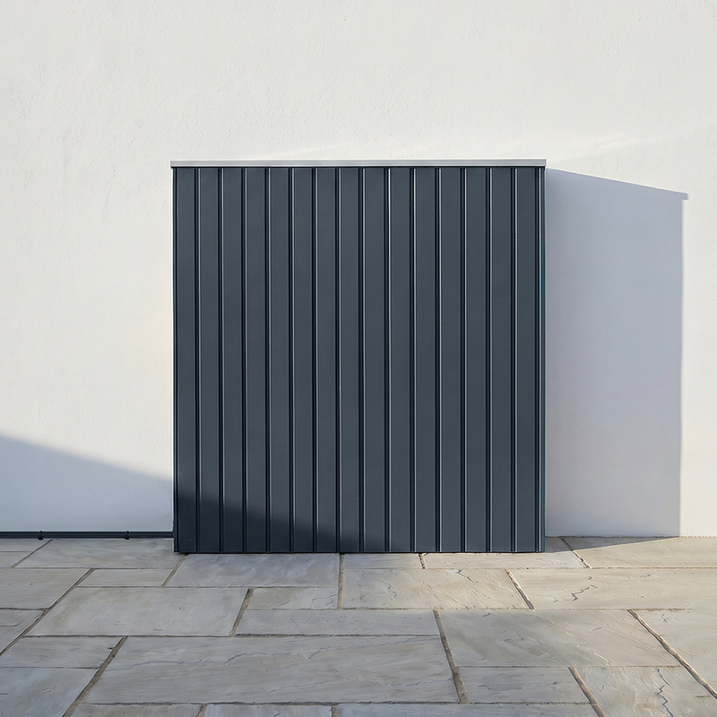 Sunsynk solar battery cover in Anthracite Grey — installed and fitted — SolarBatteryCovers.ie
